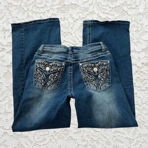 cyber y2k style embellished pocket baggy jeans